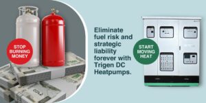 TRIGeN high-temperature industrial heat pump unit for fuel cost reduction in manufacturing plants